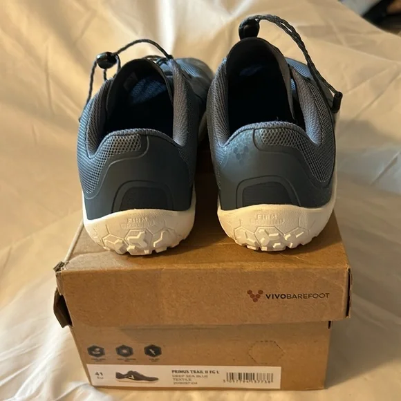 Vivo barefoot Primus Trail II FG Deep Sea Blue Textile Womens Sz US10.5/EU41 EUC - Picture 4 of 10